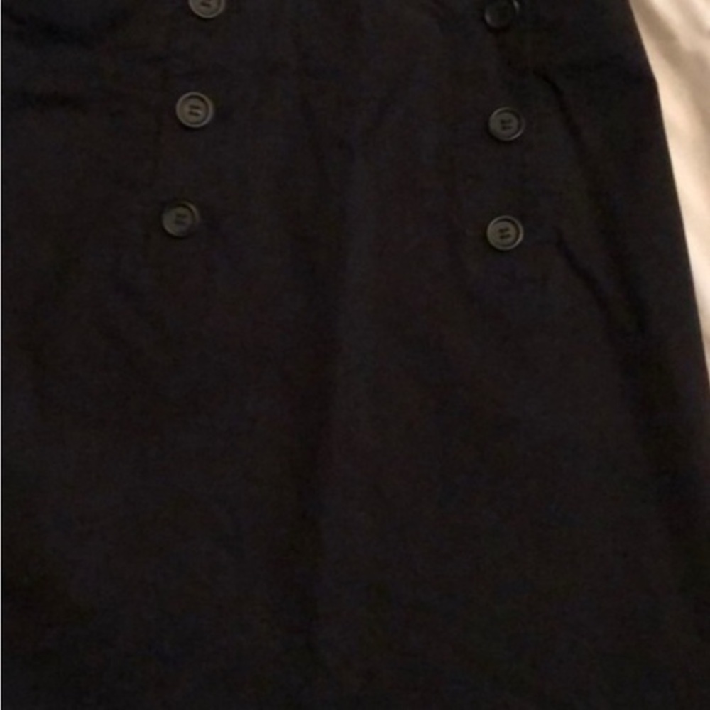 The Limited Black Double-Button Pencil Skirt